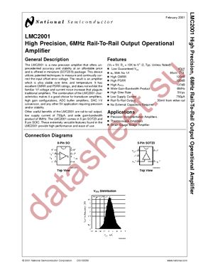 LMC2001AIM datasheet  